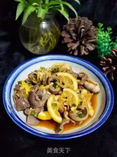 Make Sour lemon duck kidney step 8