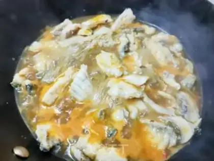 Make Boiled fish step 27