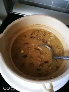 Make Red-tree porridge step 4