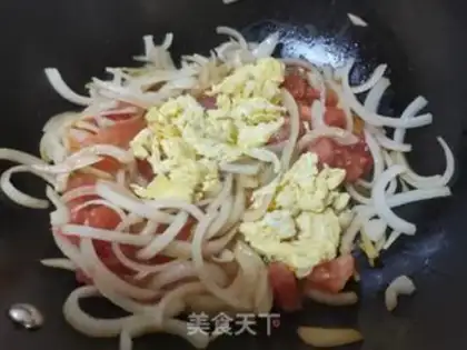 Make Onion fried eggs step 6