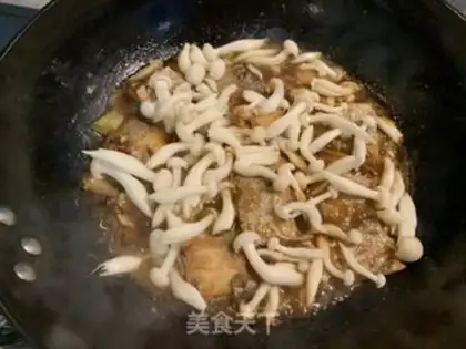 Make Pyramid, white mushrooms step 5