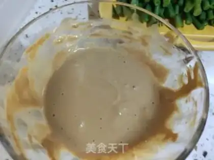 Make Sesame sauce with beans step 2