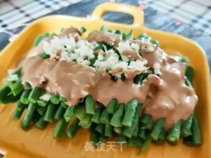 Make Sesame sauce with beans step 6