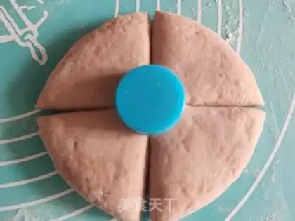 Make Flower buns step 15