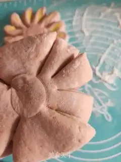 Make Flower buns step 16