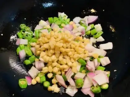 Make Pyramids and veggies step 4
