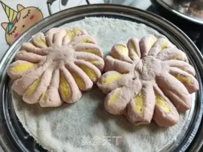 Make Flower buns step 21