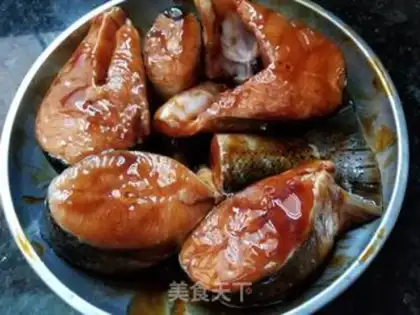 Make Burn the salmon step 1