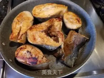 Make Burn the salmon step 3