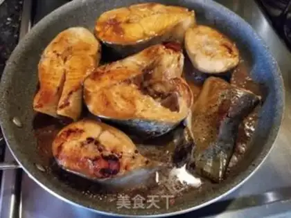 Make Burn the salmon step 4