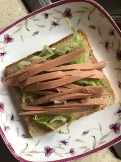Make Spam sausage toast step 2