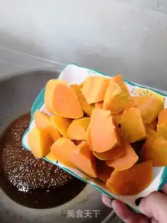 Make Red sugar honey melon step 6
