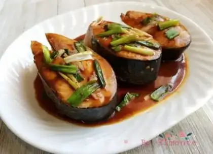 Make Burn the salmon step 8