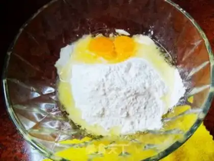 Make Egghand noodles step 1