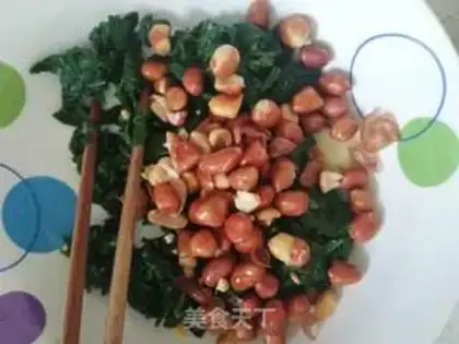 Make Potato leaves with peanuts step 4