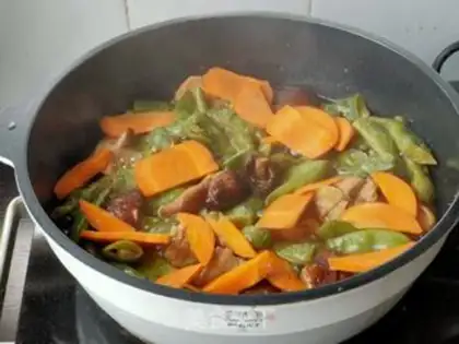 Make Five flowers and beans step 5