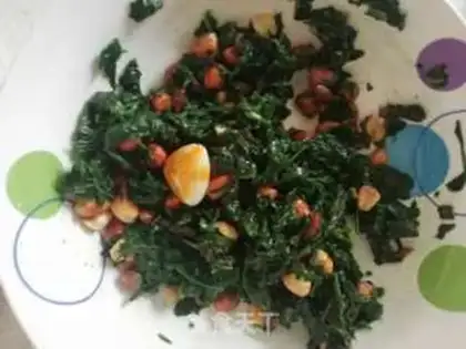 Make Potato leaves with peanuts step 6