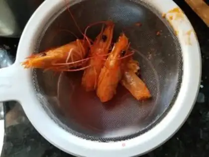 Make Shrimp oil step 4