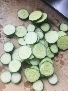 Make Garlic cucumber step 1