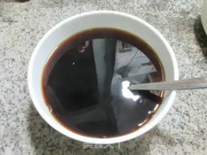 Make Red sugar, white and cold step 3