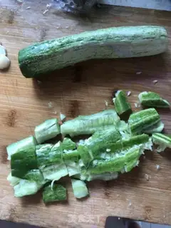 Make Garlic cucumber step 1