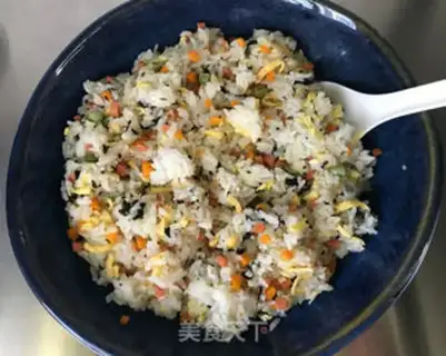 Make Ham and vegetable rice step 10