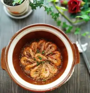 Make Garlic fan shrimp step 16
