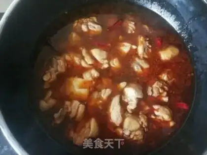 Make Carrot Mountain medicine for chicken legs step 10