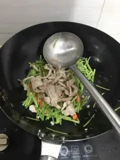 Make Celery beans with fried meat step 5