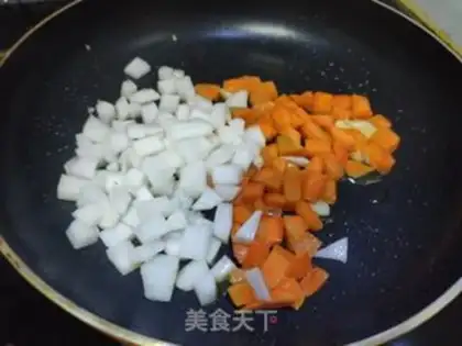 Make radish rice step 4