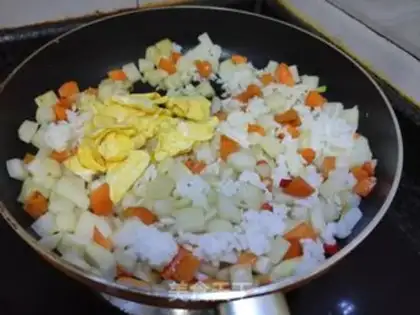 Make radish rice step 6