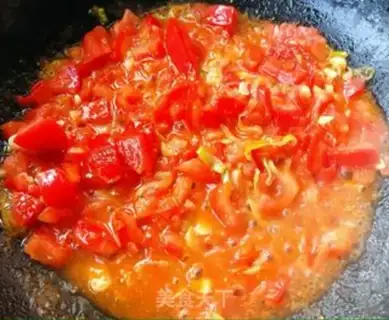 Make Tomato egg chops step 5