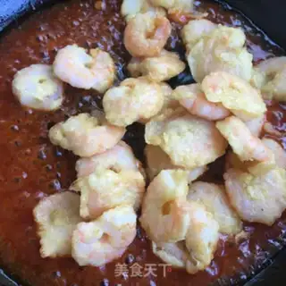 Make Tomato sauce and shrimp step 10