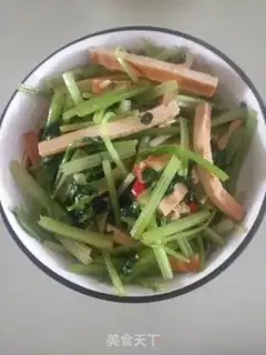Make Celery fried dry step 13