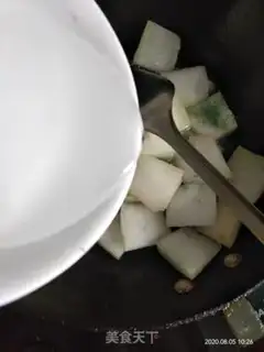 Make Clear the winter melon step 4