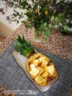 Make Pineapple rice step 2