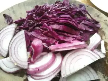 Make Lavender blue bean horn step 3