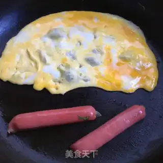 Make Open egg grab cake step 4