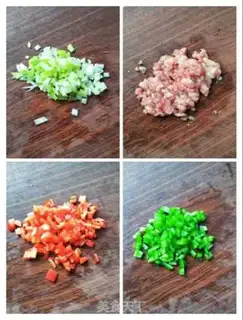 Make Meat and peppers across the bridge step 1