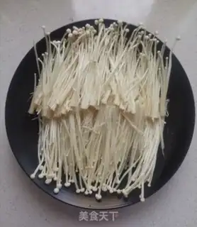 Make Garlic fans steamed golden needle mushrooms step 6