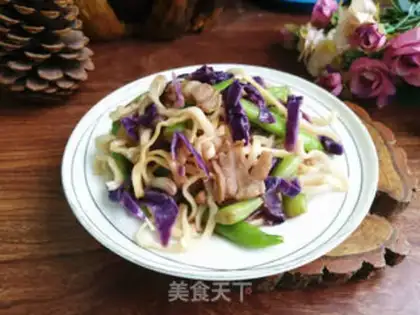 Make Lavender blue bean horn step 10