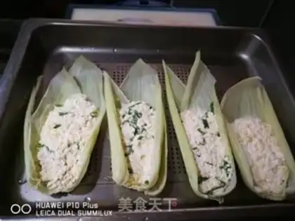 Make Corn brands and milk steamed eggs step 6