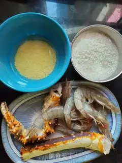Make Crab congee step 0