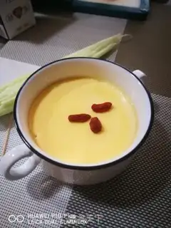 Make Corn brands and milk steamed eggs step 15