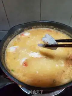 Make Crab congee step 6