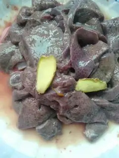 Make Piper pepper, pork liver step 0
