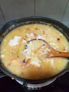 Make Crab congee step 7