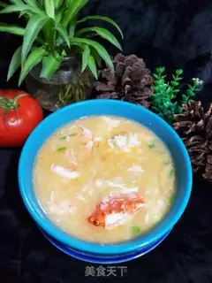 Make Crab congee step 9