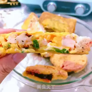 Make Shrimp eggplant toast step 17