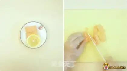Make Tomato juice salmon rice step 1